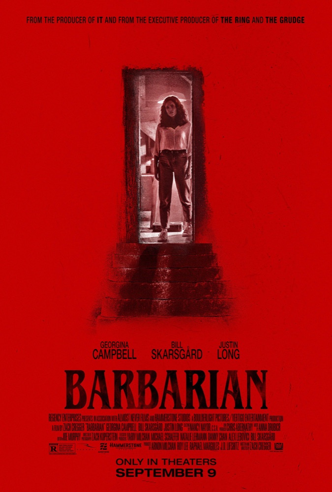 2022 Horror Movie Barbarian (2022) poster