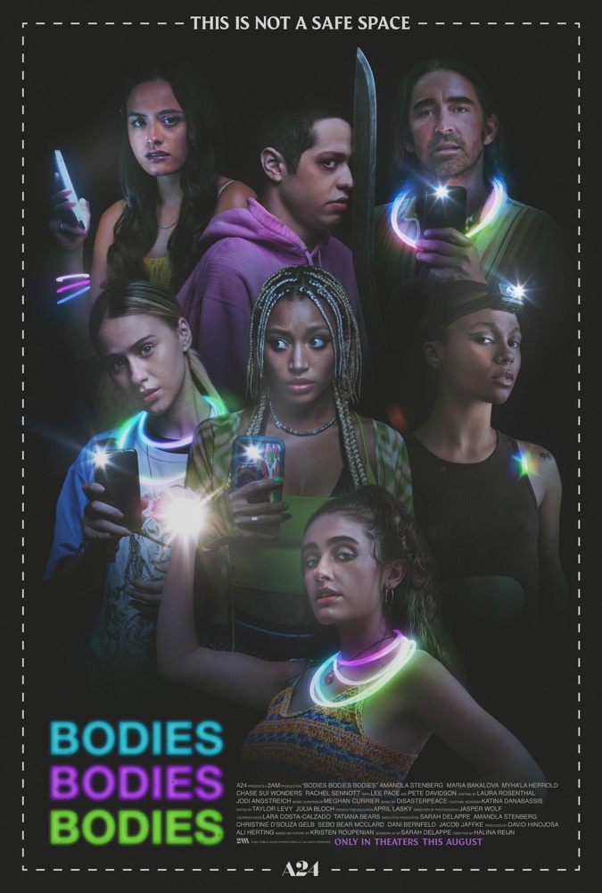 2022 Horror Movie Bodies Bodies Bodies poster