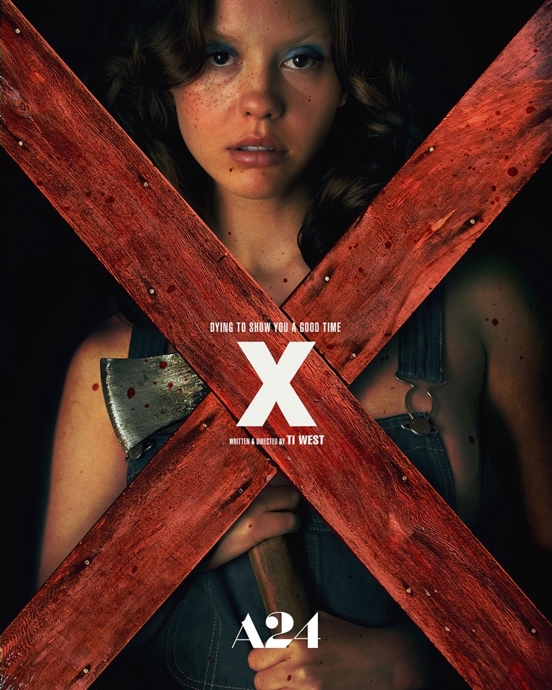 2022 Horror Movie Ti West's X poster