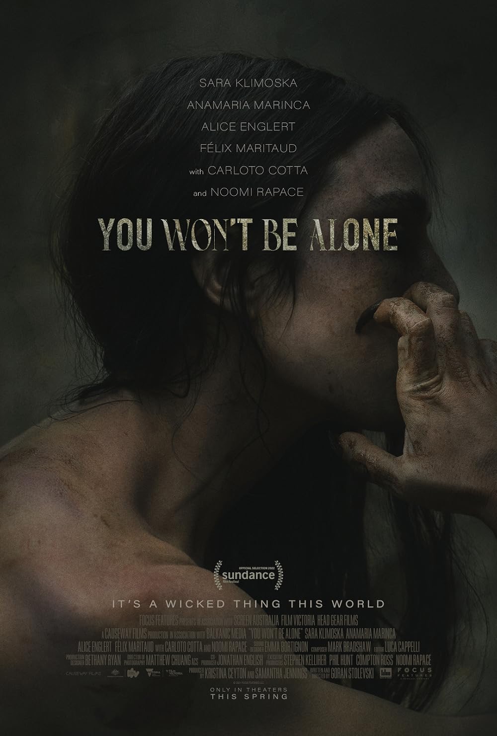 2022 Horror Movie You Won't Be Alone poster