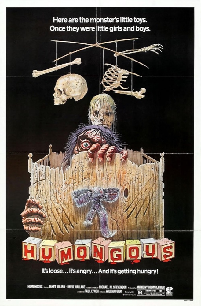Humongous 1982 movie cover
