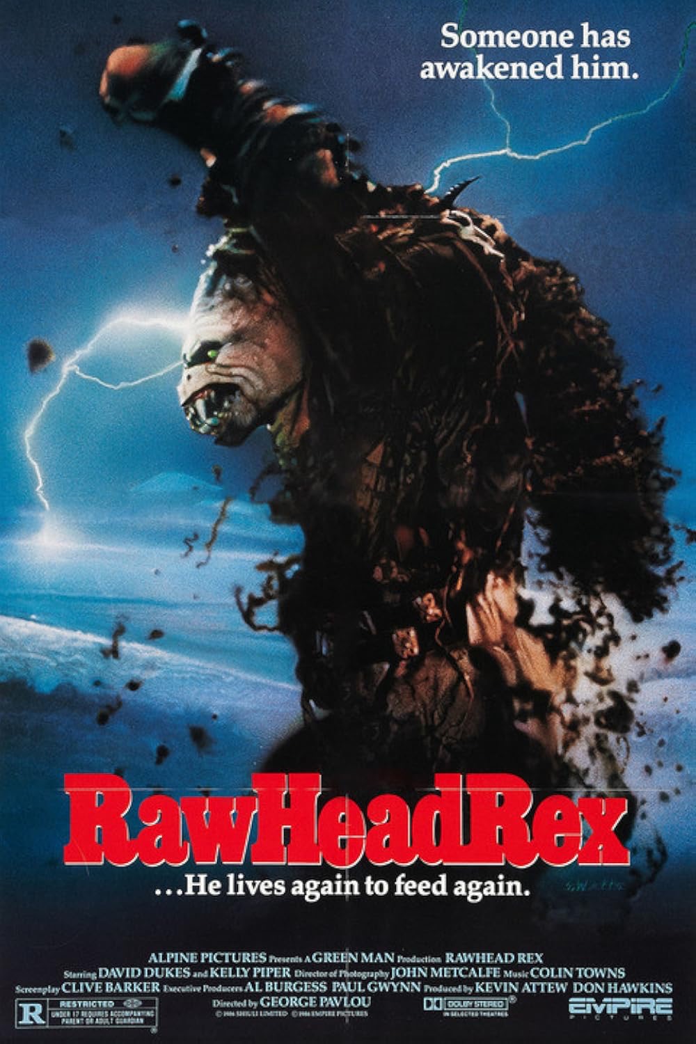 Rawhead Rex 1986 movie cover